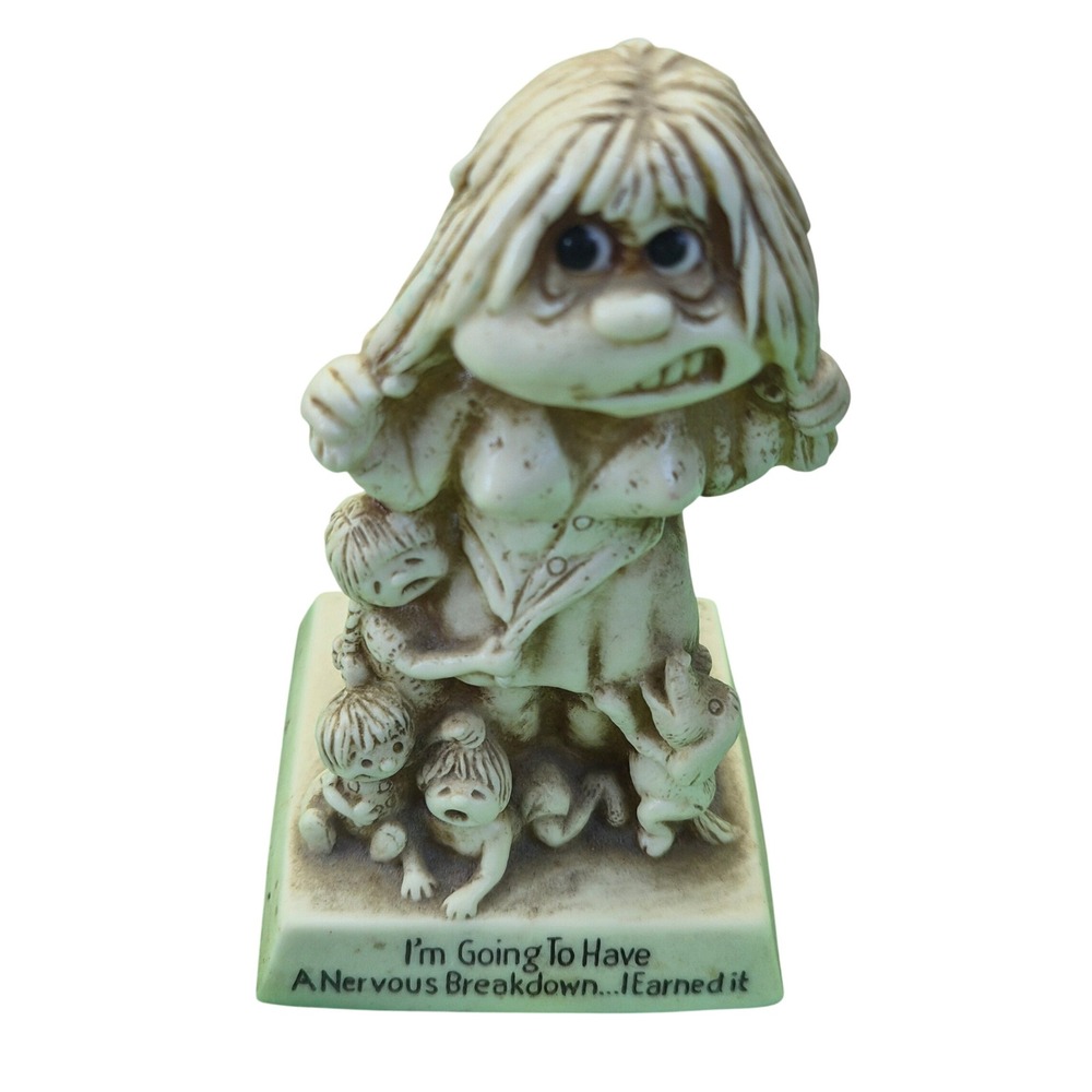 Vintage 1977 Russ Berrie Nervous Breakdown Mother Figurine 9242 Made in USA